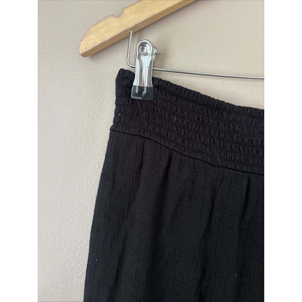 Apt 9 Black Midi Skirt Women's S Lace Hem Lined Elegant - Picture 2 of 5